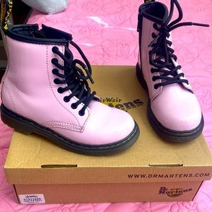 pale pink dr martens boots